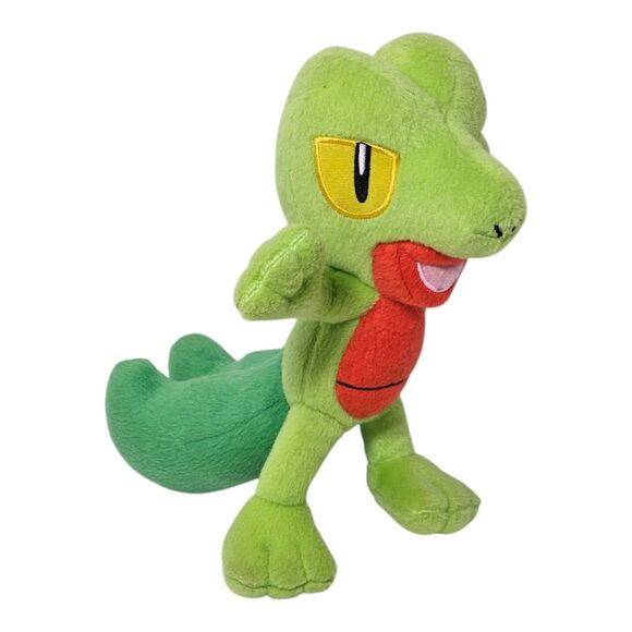 Pokemon Treecko Plush 8” Official Tomy Green Stuffed Animal Toy 2016 Nintendo - Picture 1 of 9